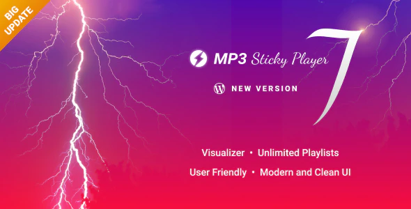 MP3 Sticky Player Wordpress Plugin 7.3