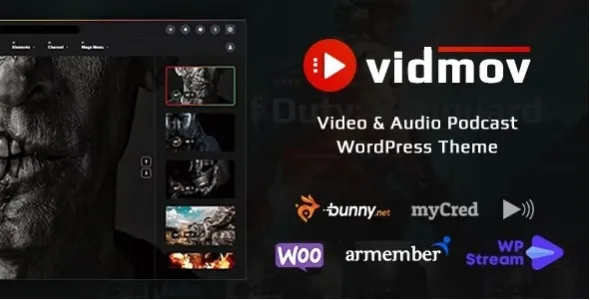 VidMov 1.9.4 Nulled Video WordPress Theme