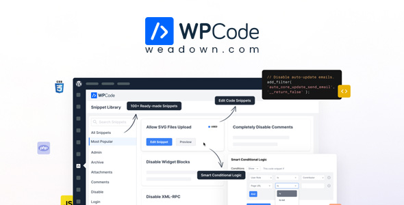 WPCode Pro 2.0.8.1 WordPress Code Snippets Plugin