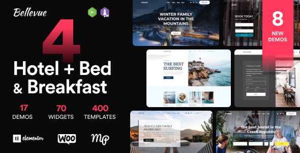 bellevue 4 1 6 hotel bed and breakfast booking calendar theme