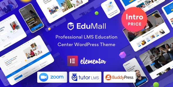 edumall 3 4 6 professional lms education center wordpress theme