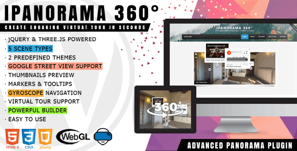 ipanorama 360 virtual tour builder for wordpress 1 7 0