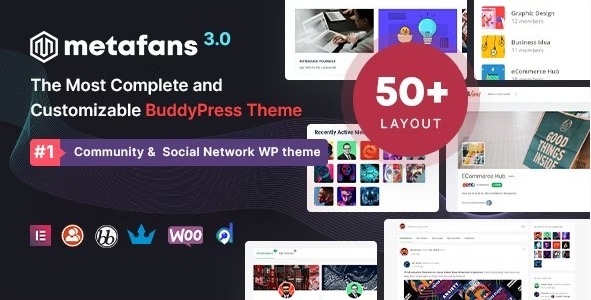 metafans 3 3 5 nulled community social network buddypress theme