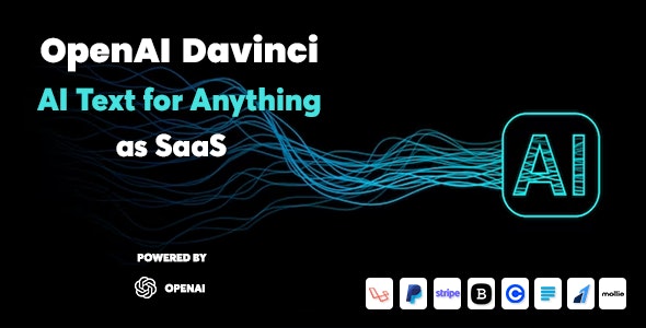 openai davinci 1 4 0 nulled – ai writing assistant and content creator as saas