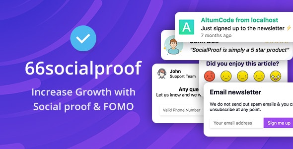 66socialproof 23 0 nulled – social proof fomo widgets notifications saas