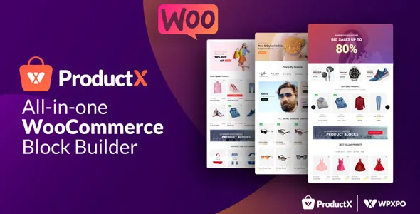 ProductX Pro 1.2.6 Nulled Gutenberg Product Blocks for WooCommerce