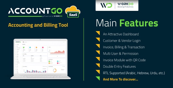 accountgo saas 5 1 nulled accounting and billing tool
