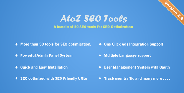 atoz seo tools 3 6 nulled search engine optimization tools