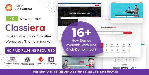 classiera 4 0 26 classified ads wordpress theme