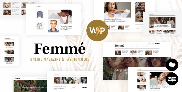 femme 1 3 6 an online magazine fashion blog wordpress theme rtl