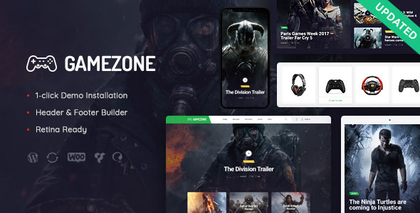 gamezone 1 1 6 gaming blog store wordpress theme