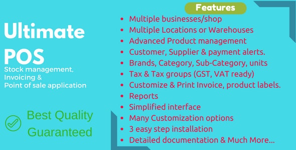 ultimate pos 5 0 2 nulled best erp stock management point of sale invoicing application