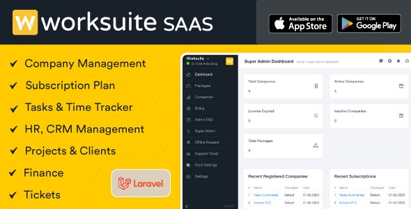 worksuite saas 5 6 0 nulled project management system