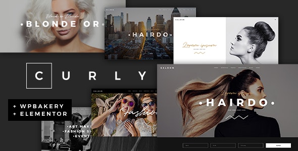 curly 2 9 1 nulled a stylish theme for hairdressers and hair salons