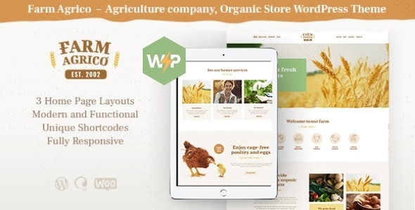 farm agrico 1 3 7 agricultural business organic food wordpress theme