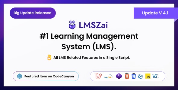 lmszai 4 1 nulled lms learning management system laravel