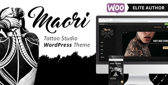 maori 1 5 1 tattoo studio wordpress theme