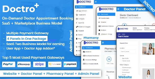on demand doctor 5 2 0 nulled appointment booking saas marketplace business model