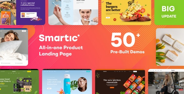 smartic 2 1 1 product landing page woocommerce theme