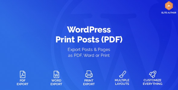 wordpress print posts pages pdf 1 5 9