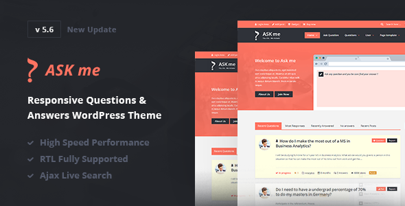 ask me 6 9 4 nulled responsive questions answers wordpress