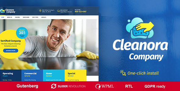 cleanora 1 1 3 cleaning services wordpress theme