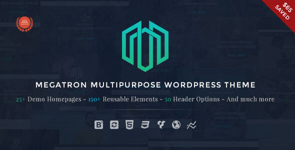 megatron 3 9 0 responsive multipurpose wordpress theme