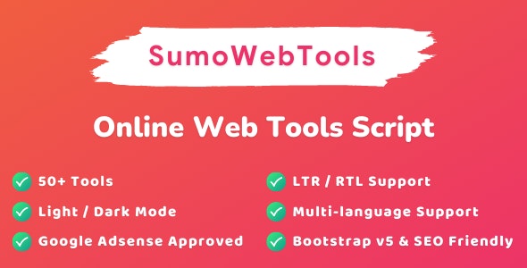 sumowebtools 2 0 nulled online web tools script