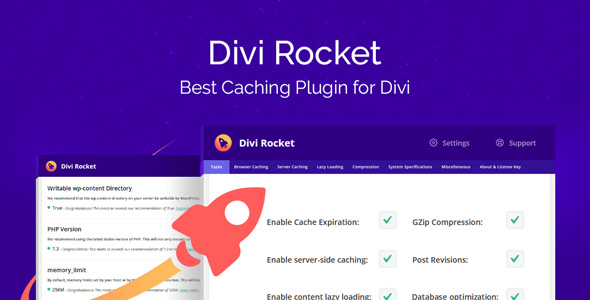 Divi Rocket 1.0.50 Nulled Caching Plugin for Divi
