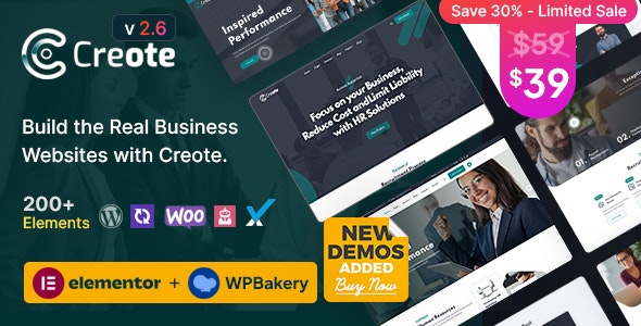 creote 2 6 3 corporate consulting business wordpress theme