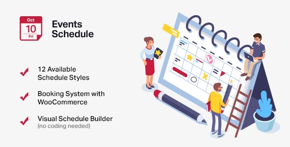 events schedule 2 5 3 wordpress events calendar plugin