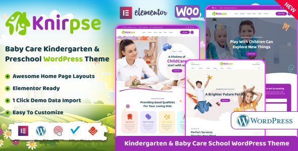 knirpse 1 5 1 kindergarten shool baby care wordpress theme