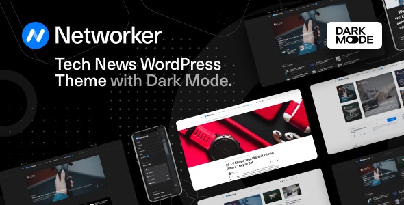 networker 1 1 9 nulled tech news wordpress theme with dark mode