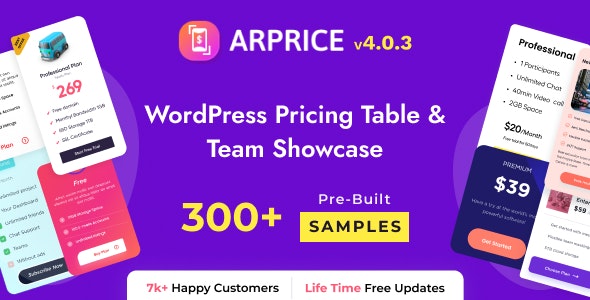 arprice 4 0 3 nulled wordpress pricing table plugin