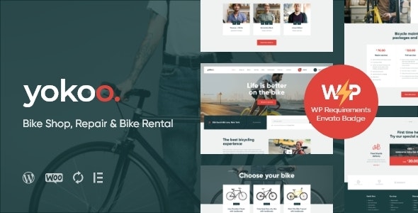 yokoo 1 1 5 bike shop bicycle rental wordpress theme