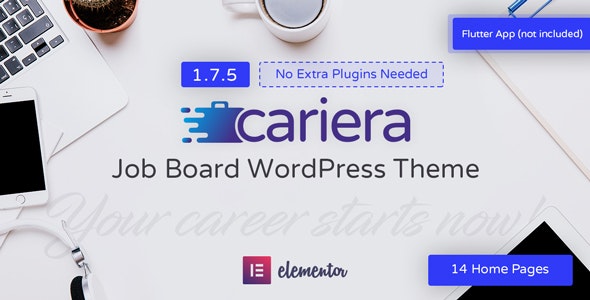 cariera 1 7 5 nulled job board wordpress theme