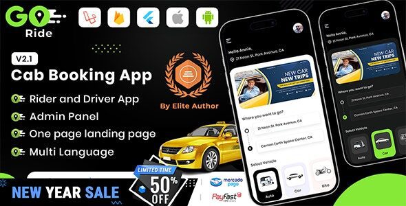 goride indriver clone 2 2 flutter complete taxi booking solution with bidding option 1