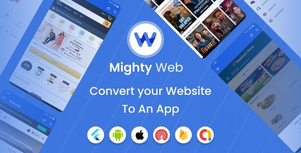 mightyweb webview 21 0 web to app convertor flutter admin panel