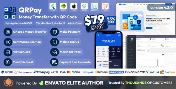qrpay 4 3 0 money transfer with qr code full solution 1
