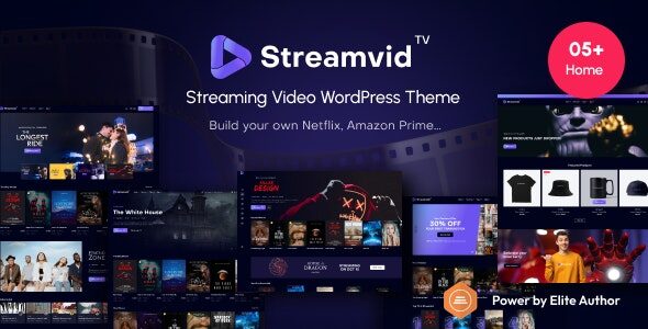 streamvid 5 0 5 nulled streaming video wordpress theme