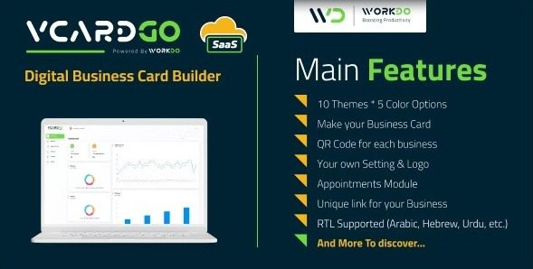 vcardgo 2 8 nulled saas digital business card builder 1