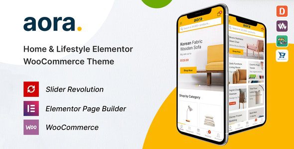 aora 1 2 14 home lifestyle elementor woocommerce theme