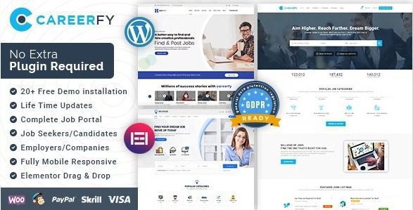 careerfy 9 3 4 job board wordpress theme