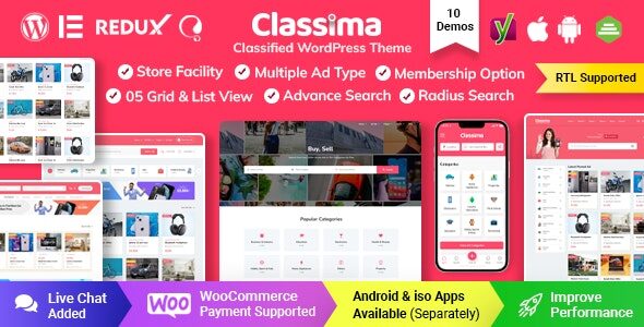 classima 2 2 11 classified ads wordpress theme 1