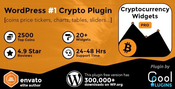 cryptocurrency widgets pro 3 9 1 wordpress crypto plugin 1