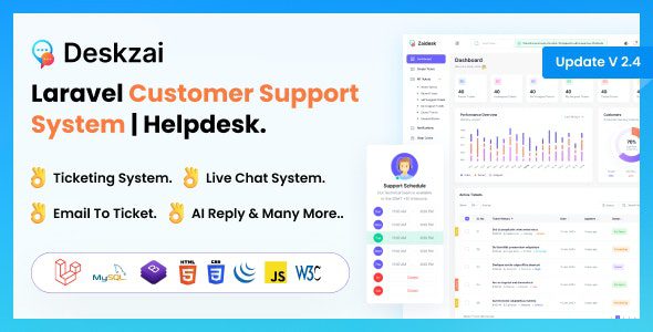 deskzai 2 4 0 nulled customer support system helpdesk support ticket