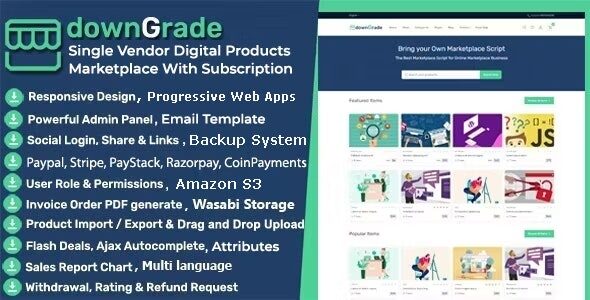 downgrade 5 9 0 single vendor digital marketplace with subscription