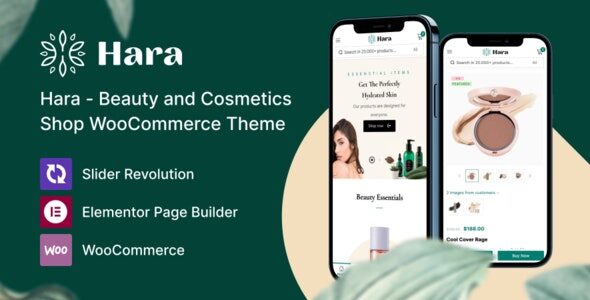 hara 1 1 7 beauty and cosmetics shop woocommerce theme