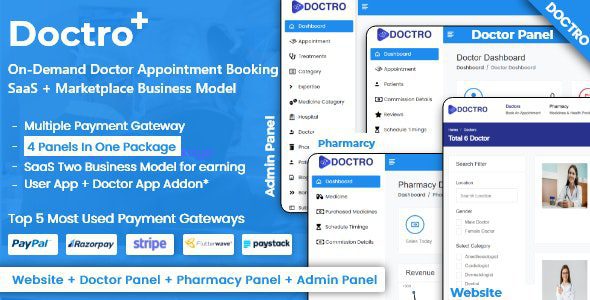 on demand doctor 5 2 0 nulled appointment booking saas marketplace business model 1
