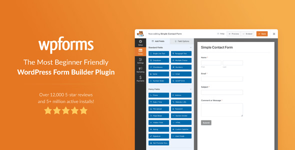 wpforms elite 1 8 1 3 nulled addons drag drop wordpress forms plugin